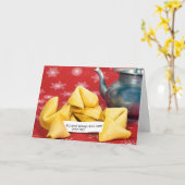 Birthday Fortune Cookie met Teapot Kaart (Gele Bloem)