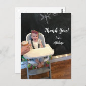 Birthday Foto Dank u Briefkaart (Voorkant / Achterkant)