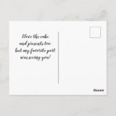 Birthday Foto Dank u Briefkaart (Achterkant)