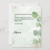 Birthday foto eucalyptus kaart (Achterkant)