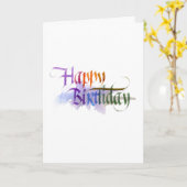 Birthday-fotokaart Kaart (Gele Bloem)