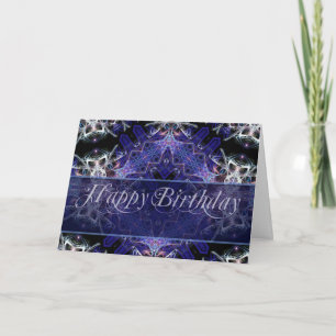 Birthday Fractal Art Card Kaart