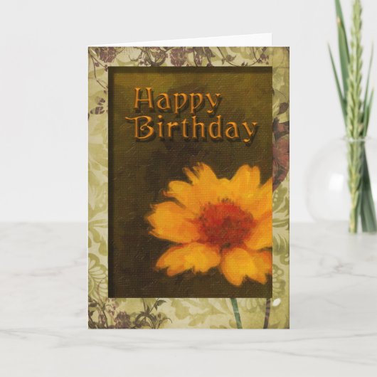 Birthday-Framed Kaart (Voorkant)