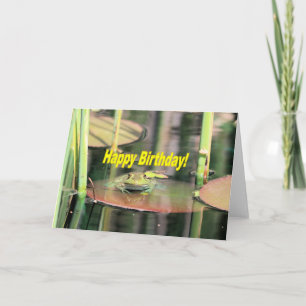 Birthday frog kaart