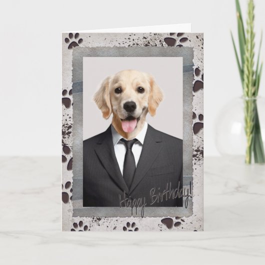 Birthday from the Dog Kaart (Voorkant)