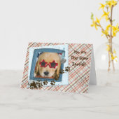 Birthday from the Dog Kaart (Gele Bloem)