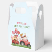 Birthday Fute Farm Animals Party Bedankdoosjes (Geopend)
