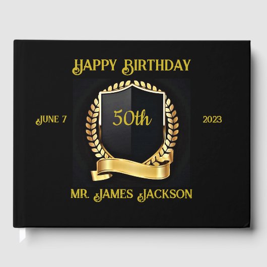 Birthday Gastenboek (Voorkant)