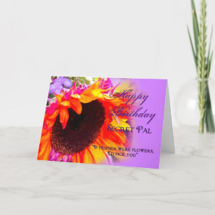 Birthday - Geheime Pay - Zonnebloemen Kaart