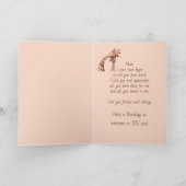 Birthday Geweldige mam Fun Giraffe Animal Kaart (Binnen)