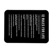 Birthday Gift 12 Rules for Life Magneet (Horizontaal)