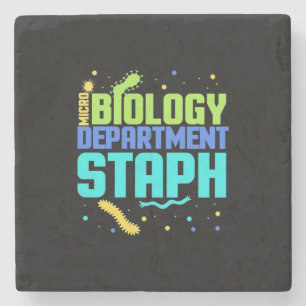 Birthday Gift   Afdeling microbiologie Staph Stenen Onderzetter