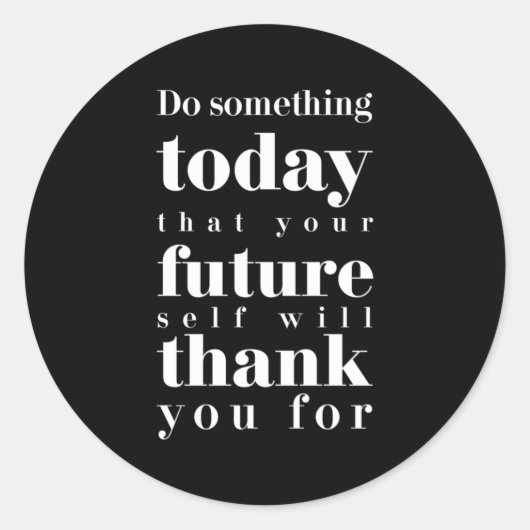 Birthday Gift doet vandaag iets Ronde Sticker (Voorkant)