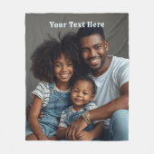 Birthday Gift for Dad Fleece Blankets Photo Text Deken (Voorkant)