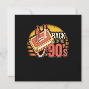 Birthday Gift for Women and Mannen Back to the 90s Kaart