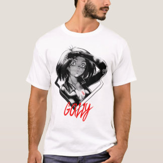 Birthday Gift Gally Alita Gunnm Retro Wave T-shirt