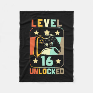 Birthday Gift niveau 16 ontgrendeld Fleece Deken