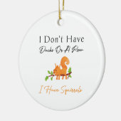 Birthday gift voor Squirrels Rodents Keramisch Ornament (Links)