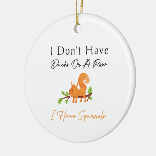 Birthday gift voor Squirrels Rodents Keramisch Ornament (Links)