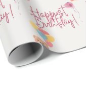 Birthday gift wrap, personalized  cadeaupapier (Rol Hoek)