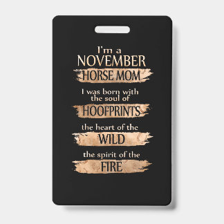 Birthday Gifts | Ik ben een moeder van november Badge