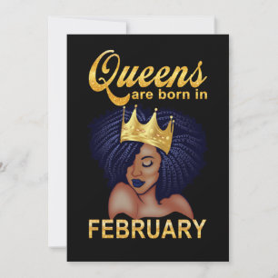 Birthday Gifts   Queens wordt in februari geboren Feestdagenkaart