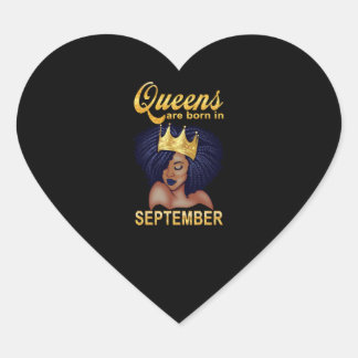Birthday Gifts | Queens wordt in september geboren Hart Sticker