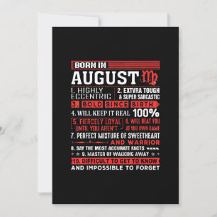 Birthday Gifts uit augustus - geboren in augustus Feestdagenkaart