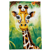 Birthday Giraffe Medium Cadeauzakje (Voorkant)