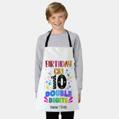 Birthday Girl 10 dubbele cijfers Schort (Gedragen)