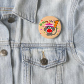 Birthday Girl "1" Ronde Button 5,7 Cm (In situ)