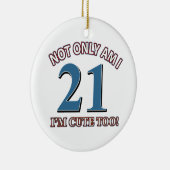 Birthday Girl 21 Keramisch Ornament (Rechts)