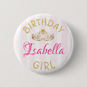 Birthday Girl Button