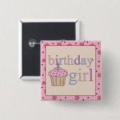 Birthday Girl Button (Voorkant /achterkant)