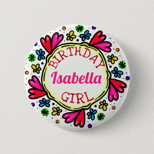 Birthday Girl Button (Voorkant)