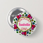 Birthday Girl Button (Voorkant /achterkant)
