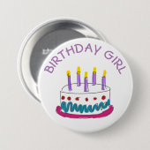 Birthday Girl Button (Voorkant /achterkant)