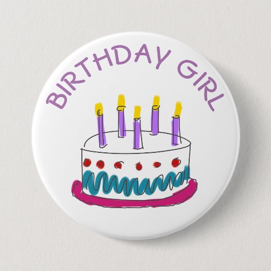 Birthday Girl Button (Voorkant)