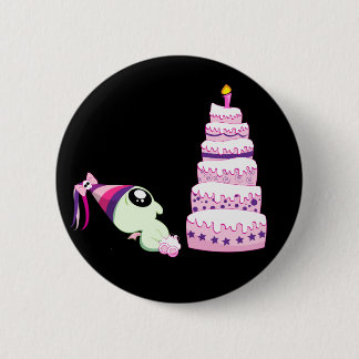 Birthday Girl Cthulhu Ronde Button 5,7 Cm