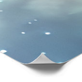 Birthday Girl Fantasy Unicorn met roze ballonnen Poster (Hoek)