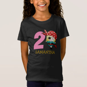 Birthday GIRL Party Pirate 2ème nom T-shirt