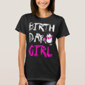 Birthday Girl Penguin Pink T-Shirt (Voorkant)