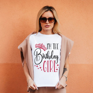 Birthday Girl Personalized Birthday Squad Matching T-shirt