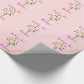 Birthday Girl Personalized Cadeaupapier (Hoek)
