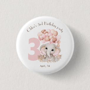 Birthday Girl Personalized Ronde Button 3,2 Cm