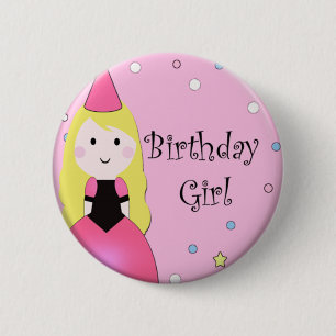 Birthday Girl Ronde Button 5,7 Cm
