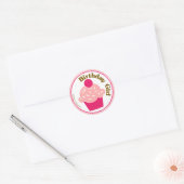 Birthday Girl Ronde Sticker (Envelop)