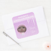 Birthday Girl Winter Onederland Dank u sticker (Envelop)