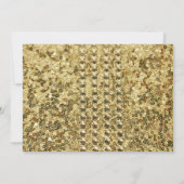 Birthday | Gold Confetti Glitter Bling Kaart (Achterkant)