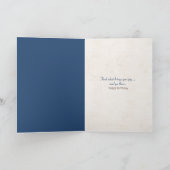 birthday golden retriever in blue denim hole kaart (Binnen)